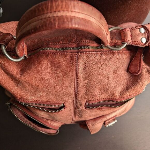 Tie dye effect leather bag - Picture 6 of 10